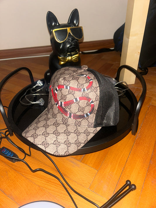 Sapca Gucci Snake Brown