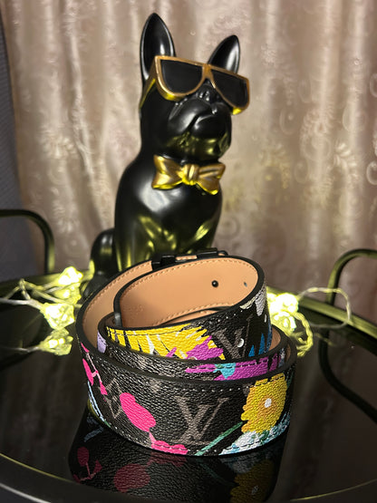 Curea Louis Vuitton Black Floral