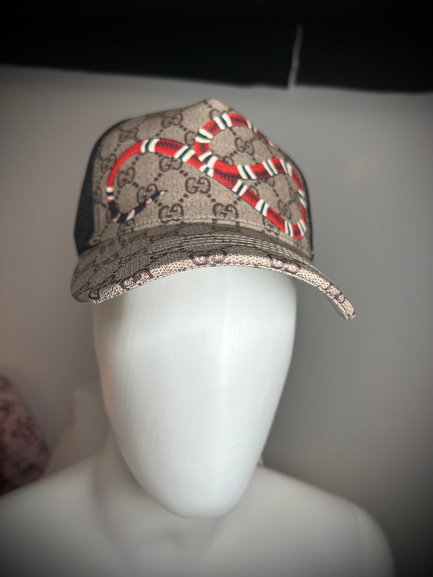 Sapca Gucci Snake Brown