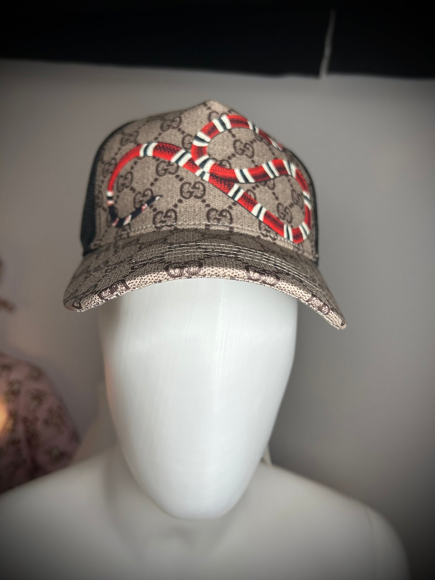 Sapca Gucci Snake Brown